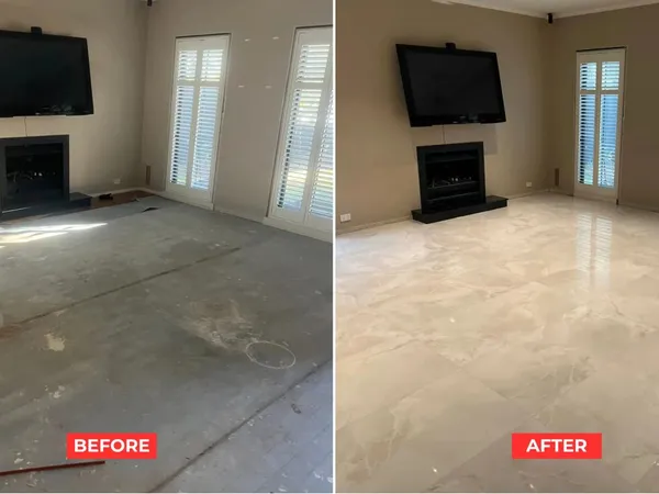Living Room Marble Floor
